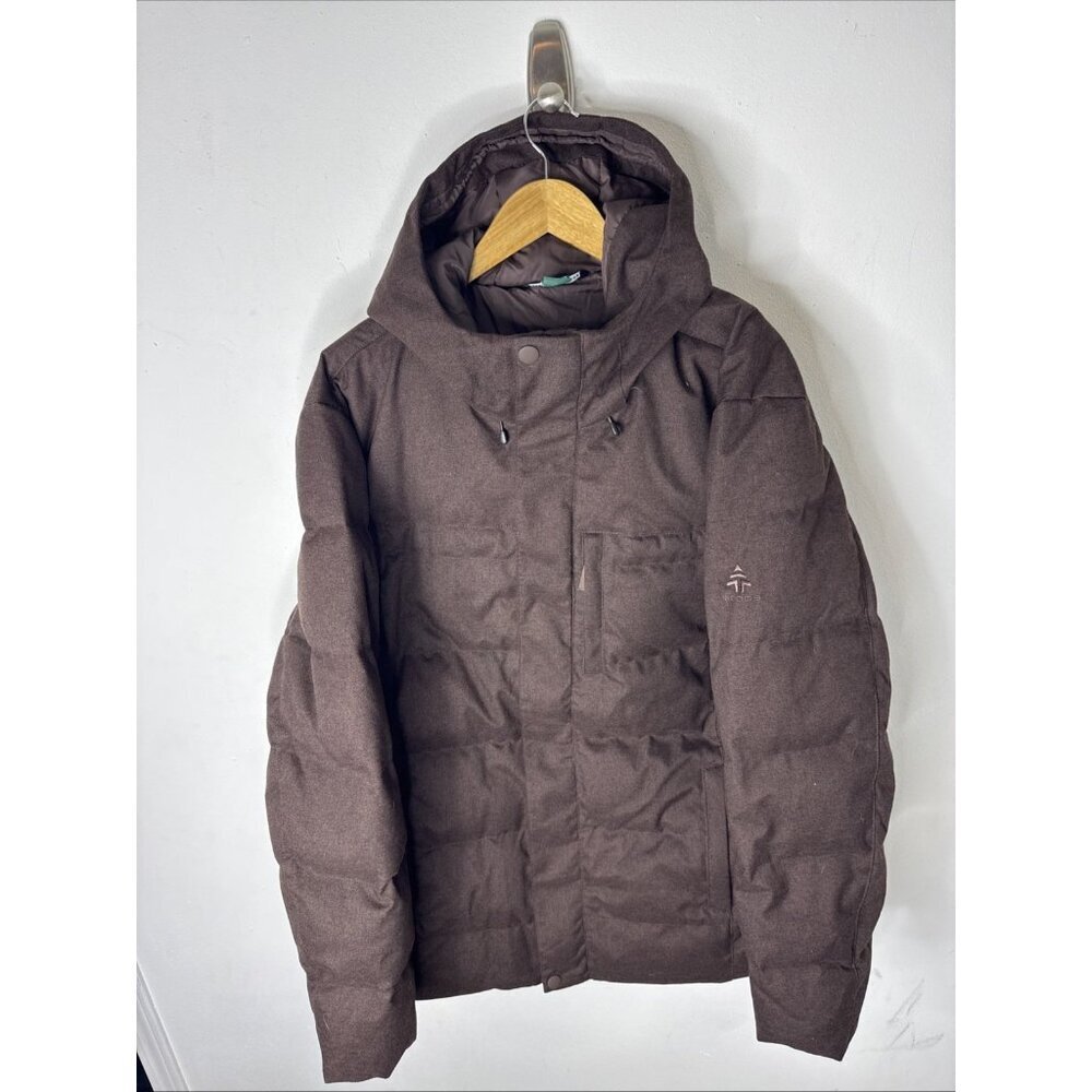 Woods Down Parka XXL Brown Hooded Winter Jacket True North Outerwear